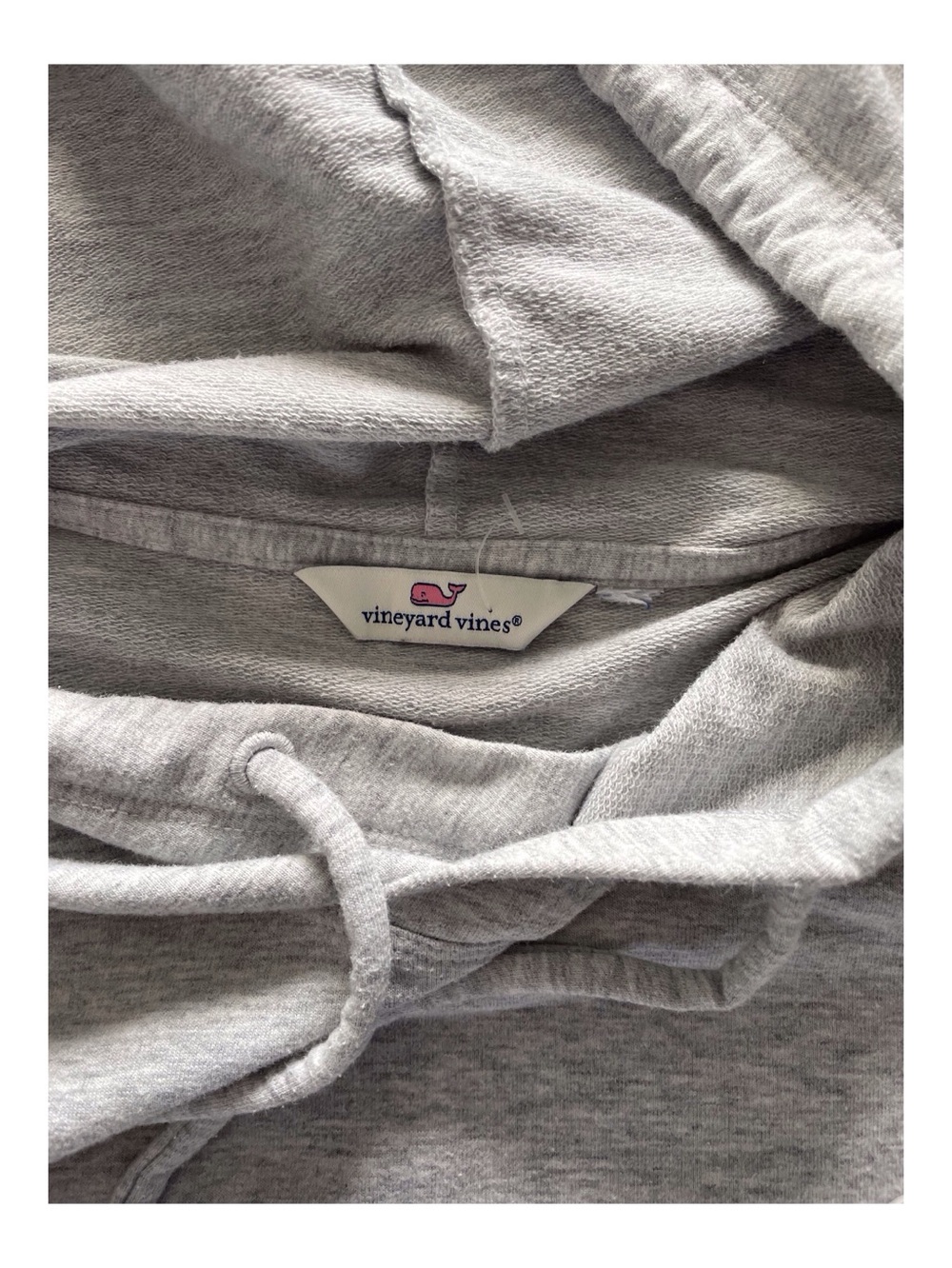 Women’s  Vineyard Vines Gray Hoodie with Whale Logo,L - Picture 3 of 6